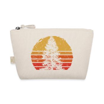 Retro Sunset Tree Silhouette - Organic Pouch - nature - Front