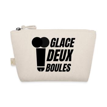 glace deux boules, glaces, crème glacée - Trousse biologique - nature - Devant