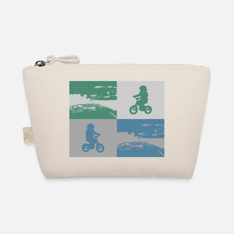 Junior Biker Pop Art metallic Bio-Täschchen