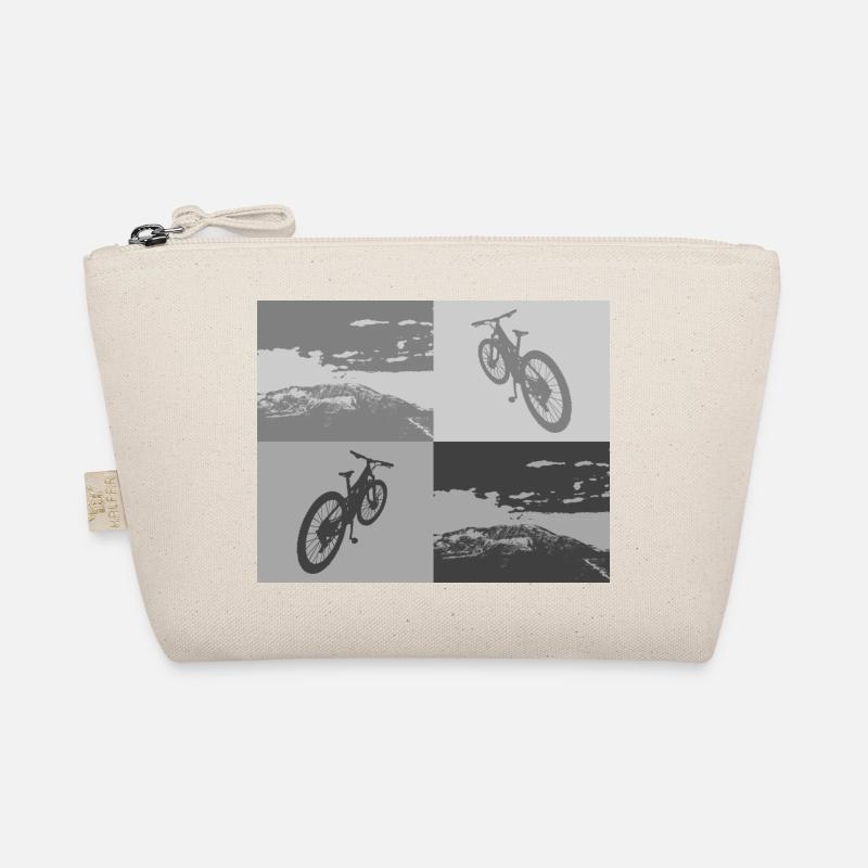 MTB Pop Art grey Bio-Täschchen