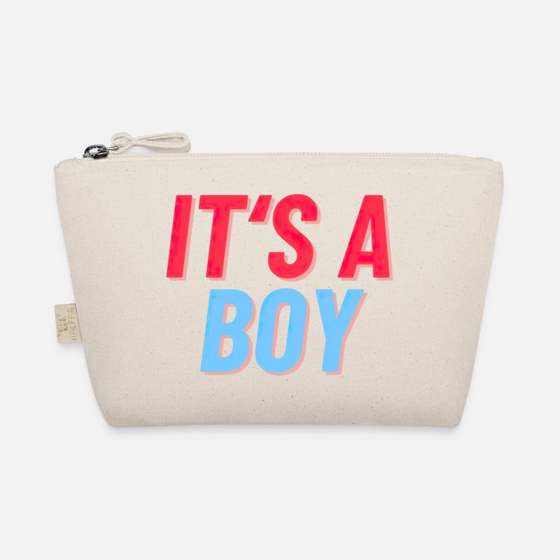 It s a Boy - Es ist ein Junger - Geburt Reveal - Bio-Täschchen - Natur