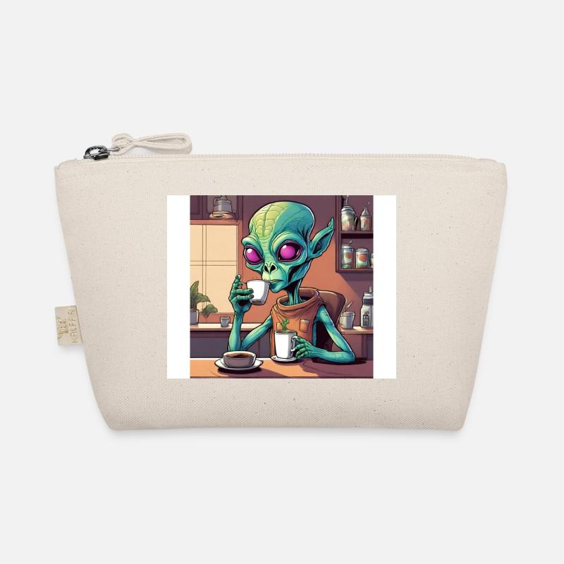 Alien Kaffeeliebe - Bio-Täschchen - Natur