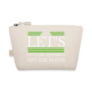 hippy global peace present funky love statement - Organic Pouch - nature - Front
