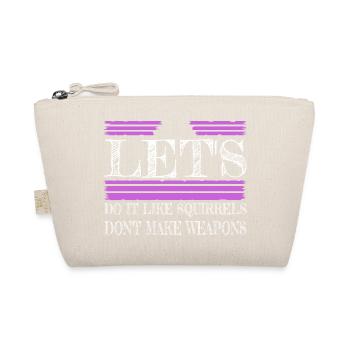 Love Family Peace Symbol Flower Power Awesome - Organic Pouch - nature - Front