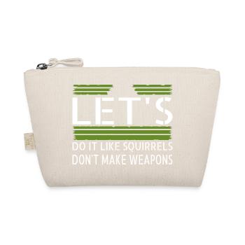 hippy birthday present idea bday flower power - Organic Pouch - nature - Front