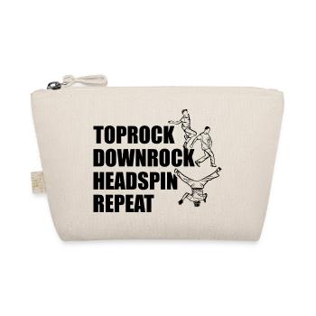 Toprock Downrock Headspin Repeat - Bio-Täschchen - Natur - Vorne
