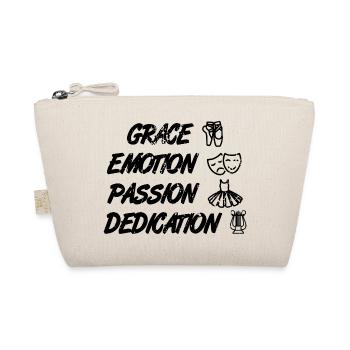 Motivational Ballet Saying - Organic Pouch - nature - Front