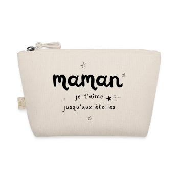 Mama, ich liebe dich, zu den Sternen - Bio-Täschchen - Natur - Vorne