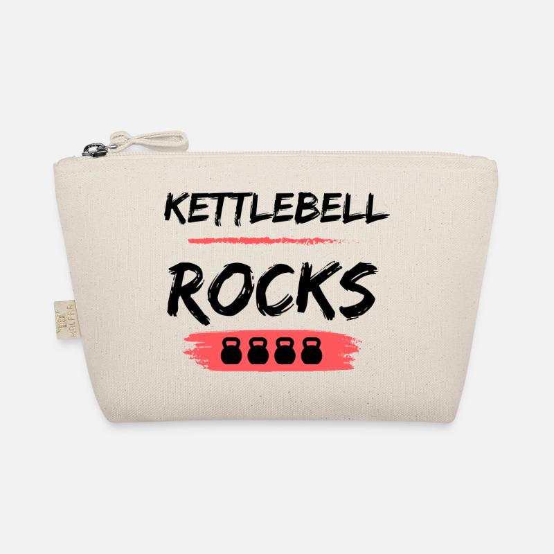 Kettlebell ROCKS Shirts - Bio-Täschchen - Natur