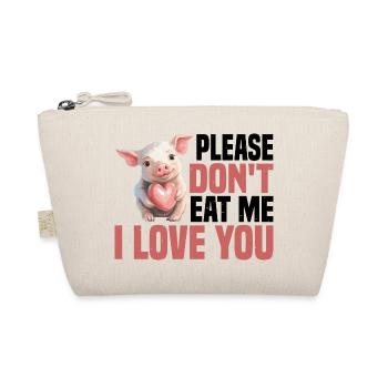 Please Don't Eat Me, I Love You 6 - Organic Pouch - nature - Front