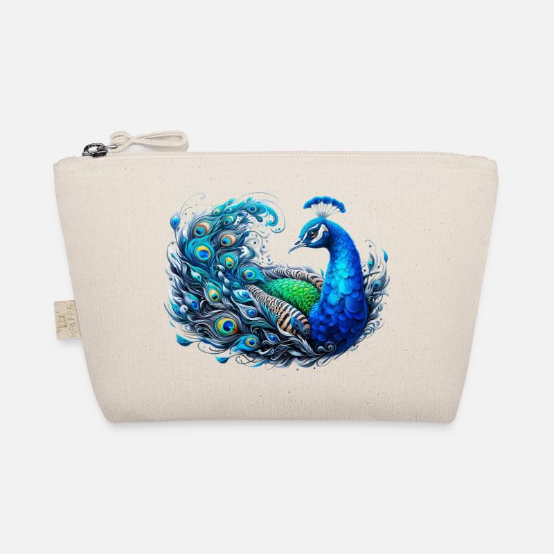 Pfau - Bio-Täschchen - Natur
