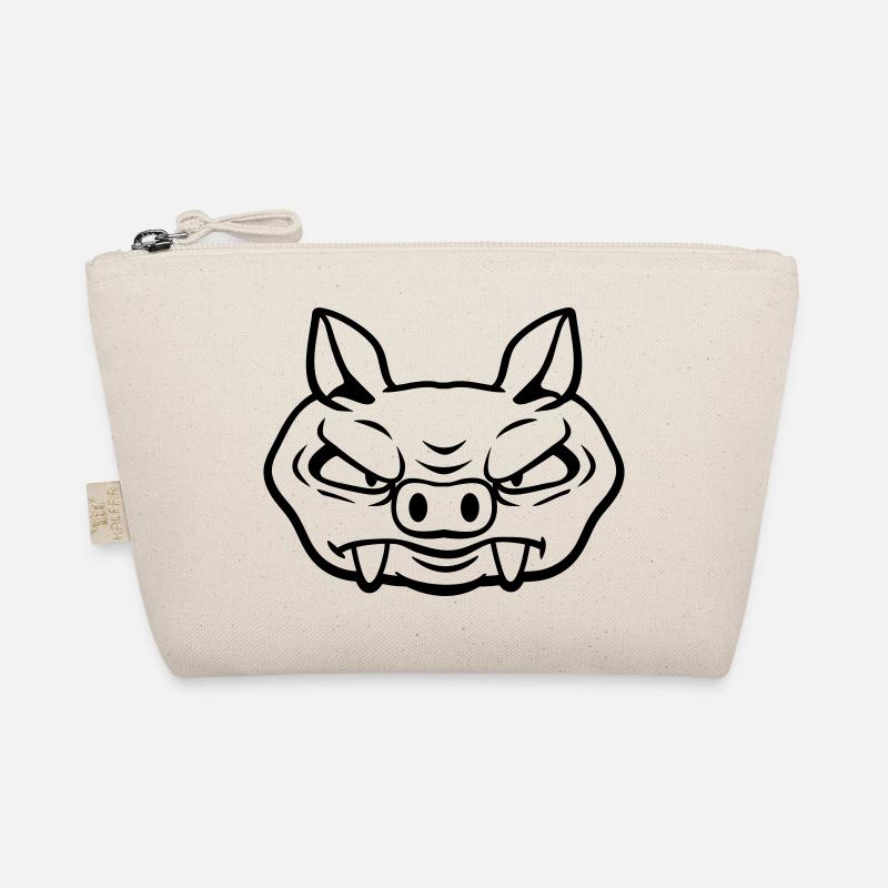 Evil Wild Boar Wild Boar Comic Pig Organic Pouch