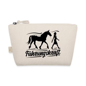 Führungskraft Pferd Reiten Geschenkidee Humor - Bio-Täschchen - Natur - Vorne