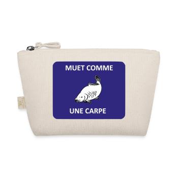Silent as a carp - Organic Pouch - nature - Front