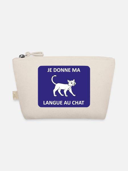Je donne ma langue au chat - Trousse biologique - nature - Devant
