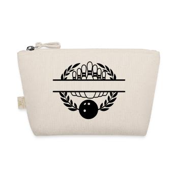 Bowling laurel wreath banner - Organic Pouch - nature - Front