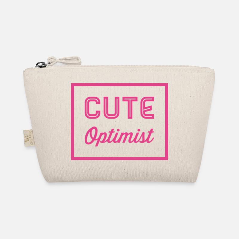 Cute optimist - Geschenkidee Bio-Täschchen