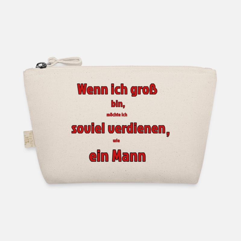 Equal pay - red Bio-Täschchen