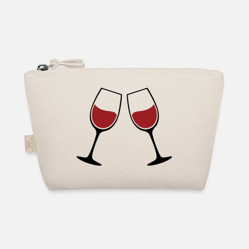 Wine Glasses Silhouette Organic Pouch