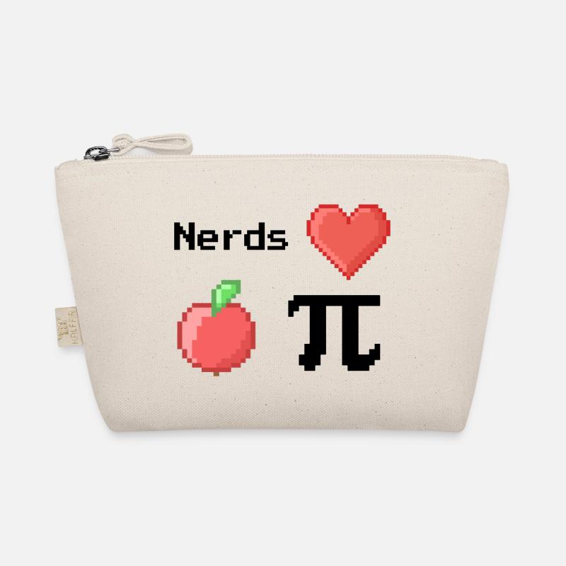 nerds love apple pi pie sprüche math s pixel Bio-Täschchen