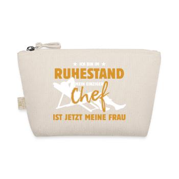 Ich bin im Ruhestand - einziger Chef meine Frau - Bio-Täschchen - Natur - Vorne