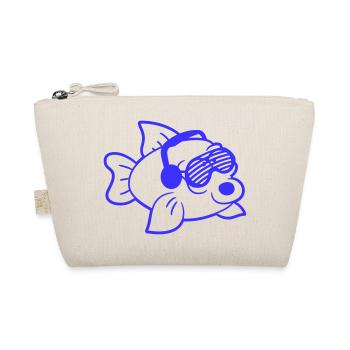 Party Fish Underwater Sea Animal Music Club Fun - Organic Pouch - nature - Front