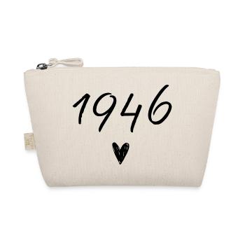 1946 Herzgeburtstag - Bio-Täschchen - Natur - Vorne