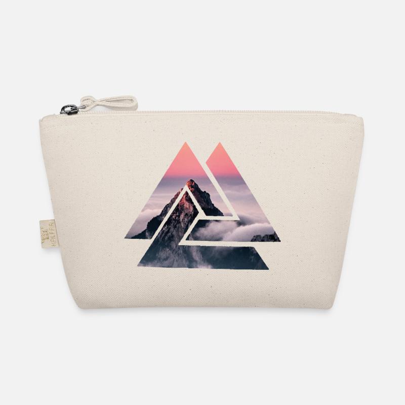 Geometric Alps Mountains Organic Pouch