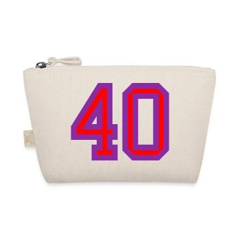 40. 40 YEARS. 40th ANNIVERSARY. 40 YEARS ANNIVERSARY. - Organic Pouch - nature - Front