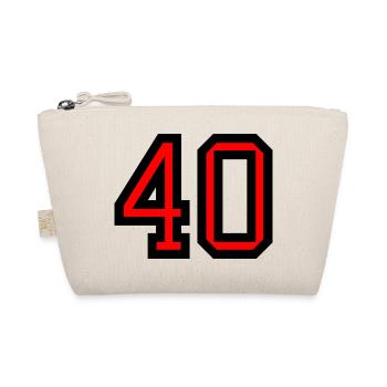40. 40 YEARS. 40th ANNIVERSARY. 40 YEARS ANNIVERSARY. - Organic Pouch - nature - Front