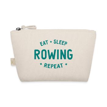 Eat Sleep Rowing Repeat Rudern Ruderer - Bio-Täschchen - Natur - Vorne
