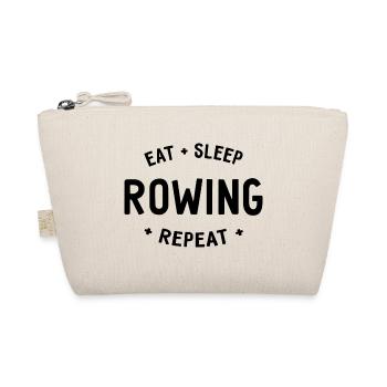 Eat Sleep Rowing Repeat - Rudern - Ruderer - Bio-Täschchen - Natur - Vorne