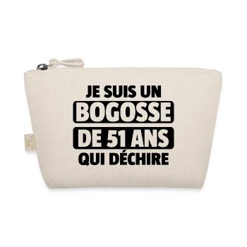 bogosse de 51 ans / cadeau anniversaire homme - Trousse biologique - nature - Devant