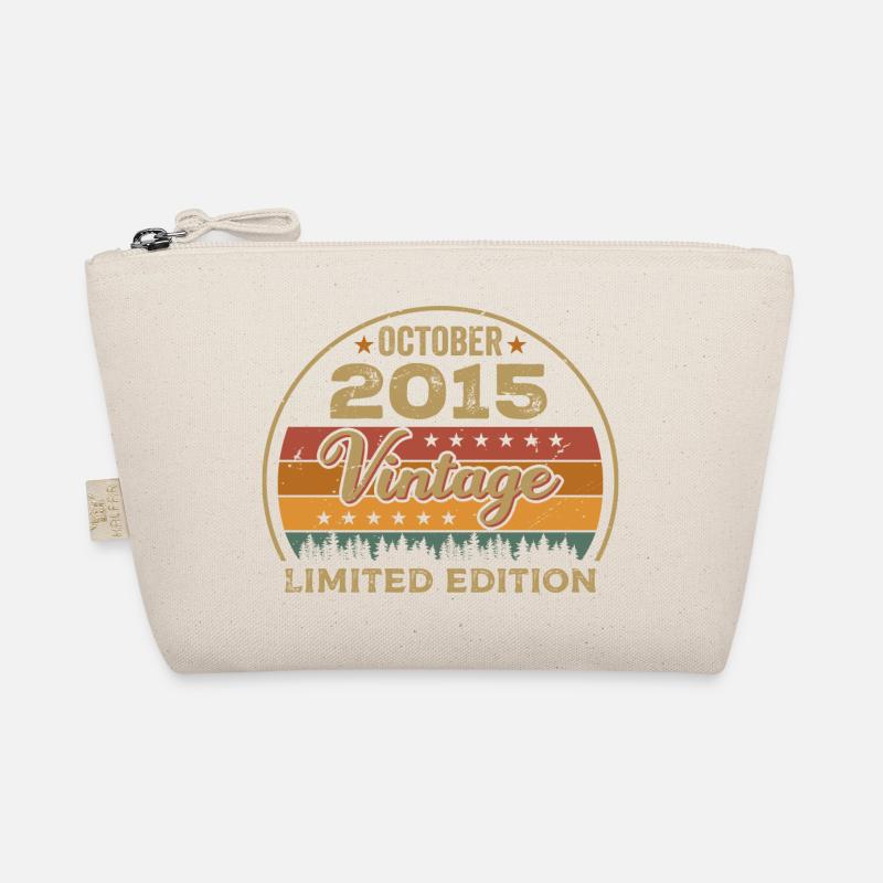 Vintage October 2015 Birthday Gift - 2015 Organic Pouch