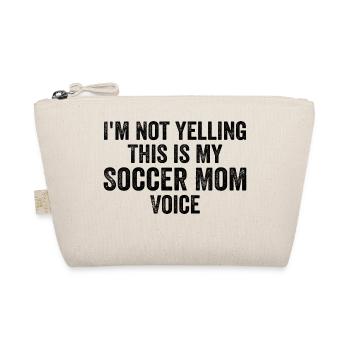 Funny Soccer Mom Voice - Organic Pouch - nature - Front