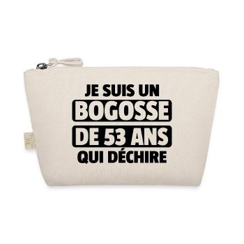 bogosse de 53 ans / cadeau anniversaire homme - Trousse biologique - nature - Devant