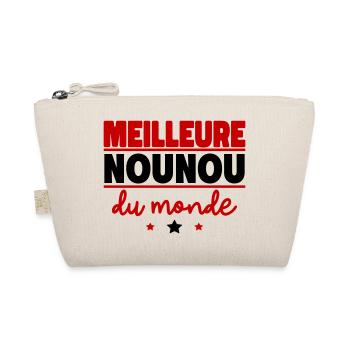 Meilleure nounou du monde, cadeau de noël - Trousse biologique - nature - Devant