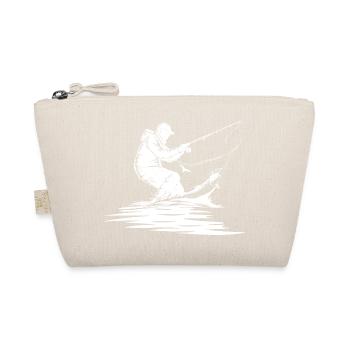 Fishing Drawing - Organic Pouch - nature - Front