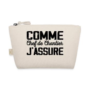 As Site Manager Humor Gift - Organic Pouch - nature - Front
