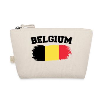 Vintage Belgische Flagge Retro Belgisch - Bio-Täschchen - Natur - Vorne