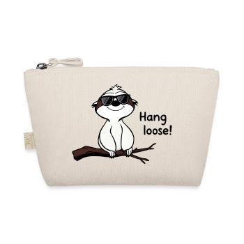 Laughing Sloth with Sunglasses on Branch - Organic Pouch - nature - Front