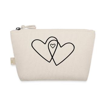 3 Hearts Family - Organic Pouch - nature - Front