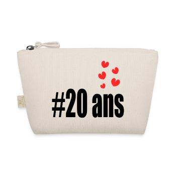 20. 20 ANS. 20e ANNIVERSAIRE. ANNIVERSAIRE 20 ANS. - Trousse biologique - nature - Devant