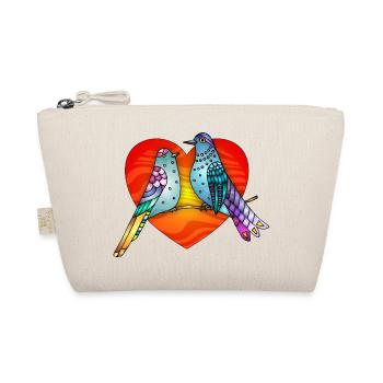 Bunte Vögel - Bio-Täschchen - Natur - Vorne