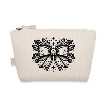Christmas Bow - Organic Pouch - nature - Front