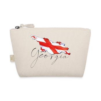 Drapeau de la Géorgie sur la carte de la Géorgie FR - Trousse biologique - nature - Devant
