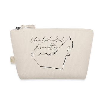 (UAE) Emirates map as outline EN - Organic Pouch - nature - Front
