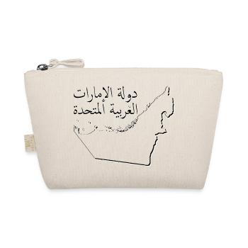 (UAE) Emirates map as outline AE - Organic Pouch - nature - Front