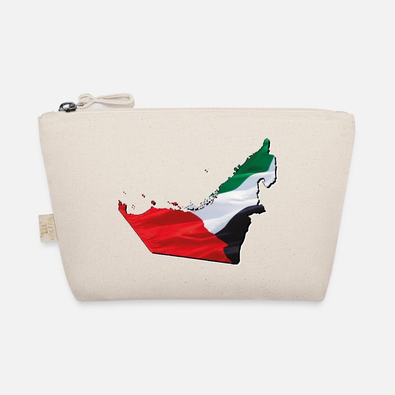 (UAE) Emirates flag in the Emirates map Organic Pouch