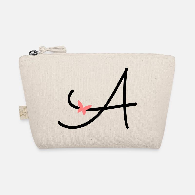 Buchstabe A Anfangsbuchstabe Schmetterling Bio-Täschchen